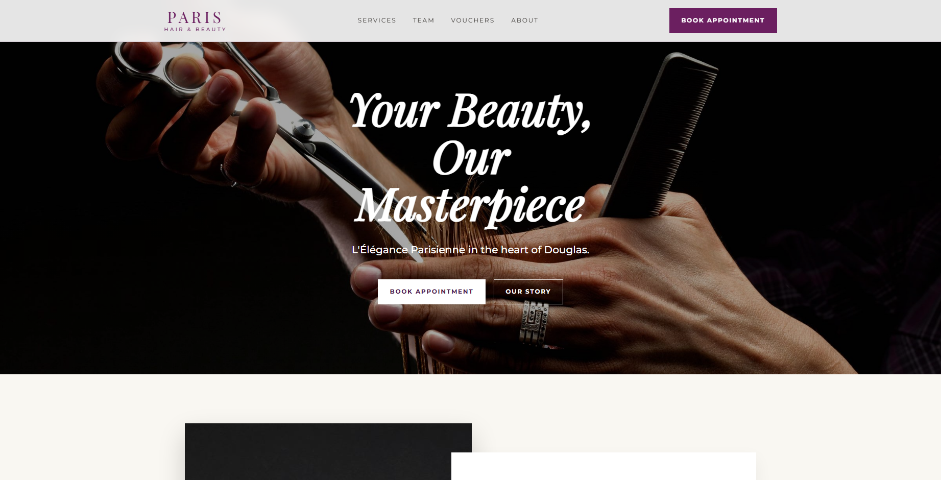 Desktop view of Paris Hair and Beauty