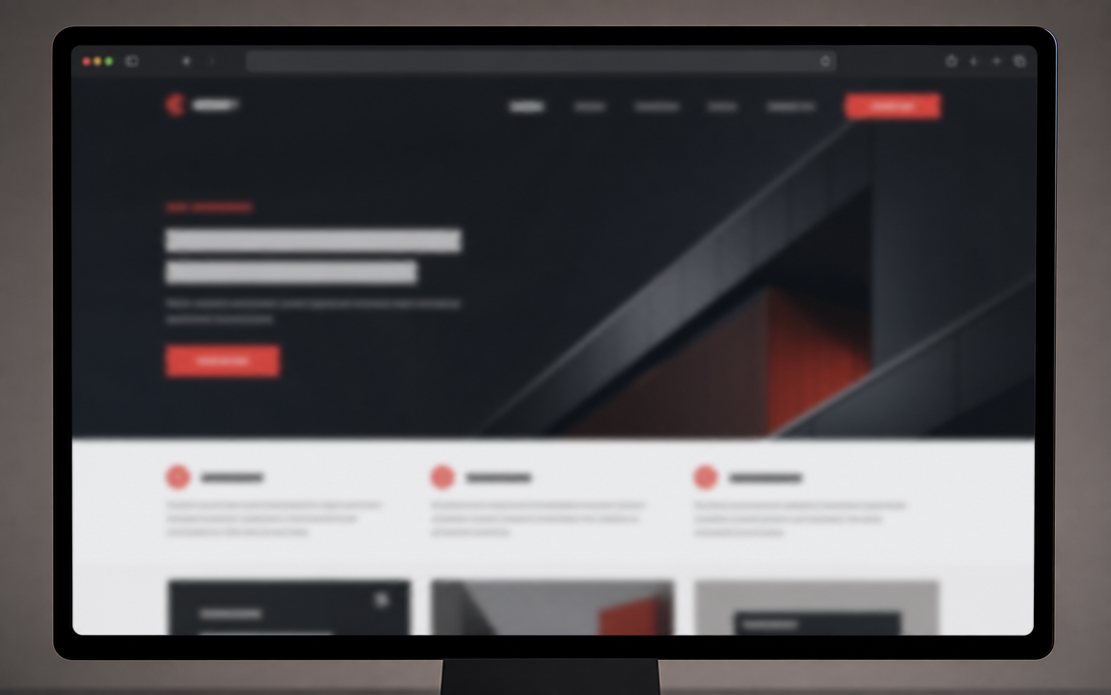 Desktop view of Your website could be here